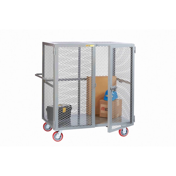 Mobile Security Locker, 36"X72", 2000 lbs., Handle, No Center Shelf